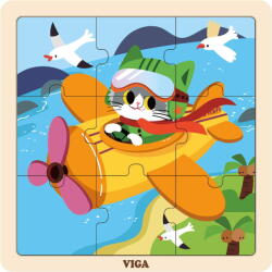Viga Toys Fa puzzle Röpcsi 9db