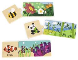 Viga Toys Fa puzzle állatotthonok