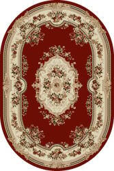 LOTOS Covor Oval Lotos 575-210, Marime 80 x 150 cm, Rosu, Inaltime Fir 8 mm, Antialergic, Polipropilena, Living, Dormitor, Sufragerie, Birou Covor