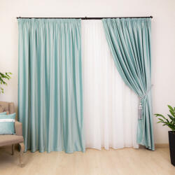 Hiko Set 2 draperii Hiko COMFY catifea ice blue, cu rejansa - hiko - 555,90 RON