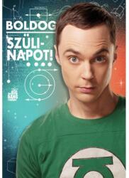 Cardex Agymenők Sheldon vicces humoros Boldog Szülinapot feliratú születésnapi üdvözlőlap képeslap Cardex (50WB016)