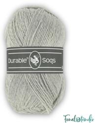 DURABLE Soqs 2233 White Gray - világos szürke gyapjú zoknifonal