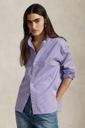 Ralph Lauren pamut ing női, galléros, lila, relaxed - lila S
