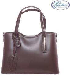  Bőr női táska - sötétbarna - gustavo - 34 990 Ft
