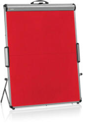  TableTop XL szúrható flipchart tábla - 70x100 cm, piros filcszövet