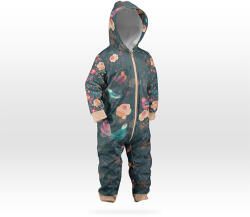 Takoy Panel szabásmintával 68-as méretű softshell overál Ayman - romantic birds