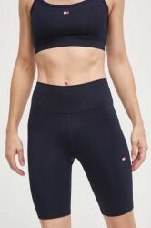 Tommy Hilfiger rövidnadrág női, sötétkék, sima, közepes derékmagasságú - sötétkék XS