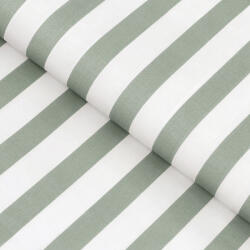 Goldea țesătură 100% bumbac - dungi verde salvie 160 cm