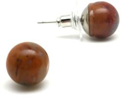 R. M. ékszer Fülbevaló golyó Achát indiai 10mm (088518)