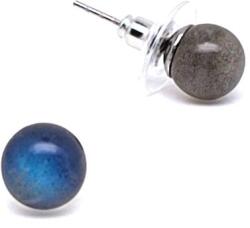 R. M. ékszer Fülbevaló golyó labradorit A 8mm (088391)