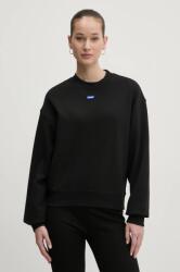 HUGO Blue pamut melegítőfelső - fekete M - answear - 26 990 Ft