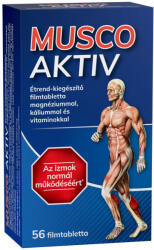 Ascorvita Musco aktiv étrend-kiegészítő filmtabletta magnéziummal, káliummal és vitaminokkal 56 db