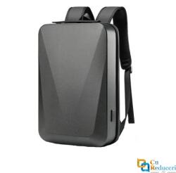 MingLu Rucsac pentru laptop 15.6 inch, MingLu, 20L, port USB, impermeabil, unisex, blocare TSA, carcasa tare, slim, negru (ML52525252)