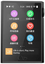 Shanling M1 PLUS - Player audio portabil WiFi Bluetooth 5.2 aptX HD LDAC 32bit 768kHz DSD512 - Negru (SH-M1P-BLACK)