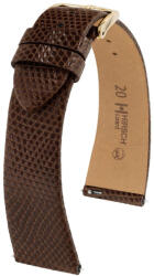 Hirsch Curea din piele Hirsch Lizard L 01866010-1, maro, piele de șopârlă 19 mm