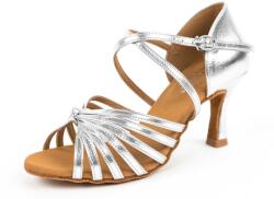 Botan női tánccipő BL-18 ezüstszínű 7, 5 cm Flare Méret: 41