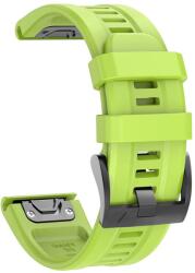 Cellect Curea de ceas Fenix 7/7 Pro/5/6 din silicon, 22 mm, verde (CEL-STRAPFENIX722-GR)