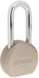 TRUPER HERMEX CA-65LX Kerek hosszú szárú lakat, 65 mm, 3 db 4 ágú kulccsal (43339) (T43339)