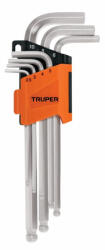 Truper ALLX-7M Hosszú gömbvégű imbuszkulcs készlet, 7 darabos, 2, 5 - 10 mm (15548) (T15548)