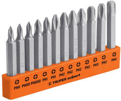 Truper EXPERT PUN-12PH2 PH bitkészlet, 12 db, 50 mm, PH000 - PH4 (101674) (T101674)