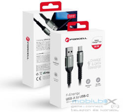  FORCELL F-ENERGY C256 cable USB A to Type C QC4.0 3A 66W Cafule 1, 2 m black