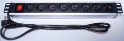 PremiumCord 8 Plug 2 m Switch (PDU-F15G08S)