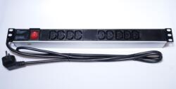 PremiumCord 9 Plug 2 m Switch (PDU-E10G09S)
