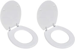 vidaXL 2 db fehér MDF WC ülőke (275907)