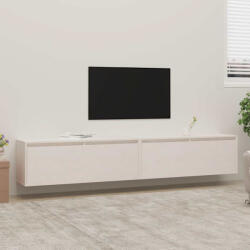 vidaXL 2 darab fehér tömör fenyőfa faliszekrény 100 x 30 x 35 cm (813468)