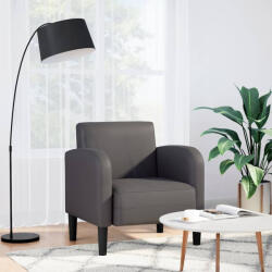 vidaXL szürke műbőr kanapé szék karfával 54 cm (4100531) - balena