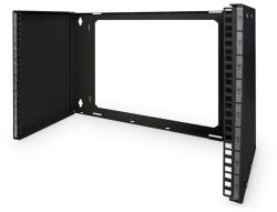 ASSMANN 19" 8U 372x505x250mm nyitott fekete fali patch konzol (DN-19 PB-8U-SW) - bestbyte