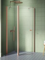 NEW TRENDY New Soleo Copper Brushed cabină de duș 100x80 cm cupru periat/sticlă transparentă K-1703 (K1703)