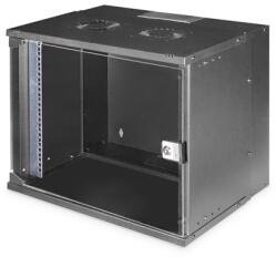 ASSMANN SOHO PRO 19" 9U 460x540x400mm üvegajtós fekete fali rack szekrény (DN-49205) - bestbyte