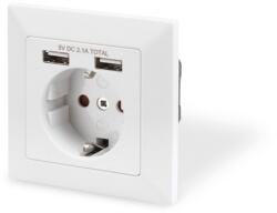 ASSMANN DA-70613 2xUSB 250V schuko süllyesztett fali aljzat (DA-70613) - bestbyte