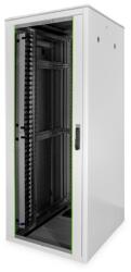 ASSMANN Varioflex-N 19" 42U 2022x800x1000mm üveg első ajtó és hátsó acél dupla ajtós szürke álló rack szekrény (DN-43001) - bestbyte