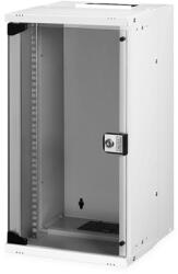 ASSMANN SOHO PRO 10" 12U 595x315x300mm üvegajtós szürke fali rack szekrény (DN-49104) - bestbyte
