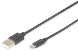ASSMANN High Speed 2.0 micro USB B - USB type A kábel 1, 8m (DB-300127-018-S) - bestbyte
