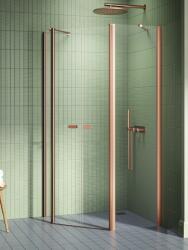 NEW TRENDY New Soleo Copper Brushed cabină de duș 100x80 cm cupru periat/sticlă transparentă K-1706 (K1706)