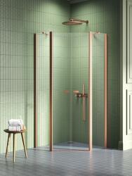 NEW TRENDY New Soleo Copper Brushed cabină de duș 80x80 cm cupru periat/sticlă transparentă K-1704 (K1704)