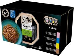 Sheba Sauce Collection Selection of Flavours tavi hrana pisica 8x85 g in sos cu somon, ton, pui, rata