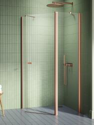 NEW TRENDY New Soleo Copper Brushed cabină de duș 100x80 cm cupru periat/sticlă transparentă K-1702 (K1702)