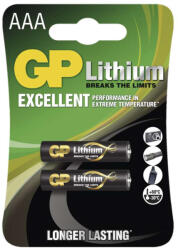 GP Batteries EMOS B15112, GP Lítium elem HR03 (AAA) 2db/bliszter (B15112)