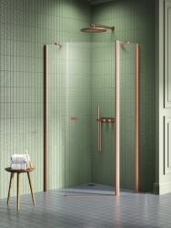 NEW TRENDY New Soleo Copper Brushed cabină de duș 80x80 cm cupru periat/sticlă transparentă K-1700 (K1700)