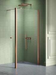 NEW TRENDY New Soleo Copper Brushed perete cabină de duș walk-in 70 cm cupru periat/sticla transparentă K-2113 (K2113)