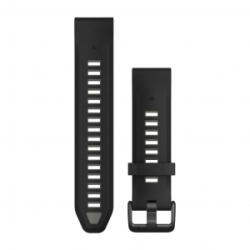 Garmin QuickFit 20 szilikon óraszíj fekete-szürke (010-13391-00) (010-13391-00)