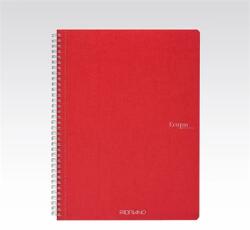 Fedrigoni Ecoqua A4 70lapos piros vonalas spirálfüzet (19290206) (19290206)