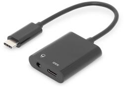 ASSMANN USB Type-C + 3, 5 mm-es sztereó Adapter 0, 2m (AK-300400-002-S) - officedepot