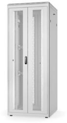 ASSMANN Rack Unique 19" 42U 2053x800x800mm dupla első és hátsó perforált ajtós szürke álló rack szekrény (DN-31118) - officedepot