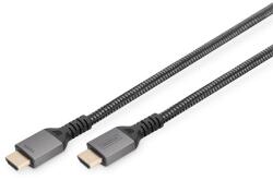 ASSMANN High Speed Premium UHD 8K 3D 60Hz 2.1 aranyozott HDMI kábel 2m (DB-330200-020-S) - officedepot