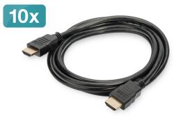 ASSMANN High Speed UHD 4K 3D 60Hz 2.0 aranyozott Ethernet HDMI kábel 2m 10db/csomag (AK-990920-020-S) - officedepot